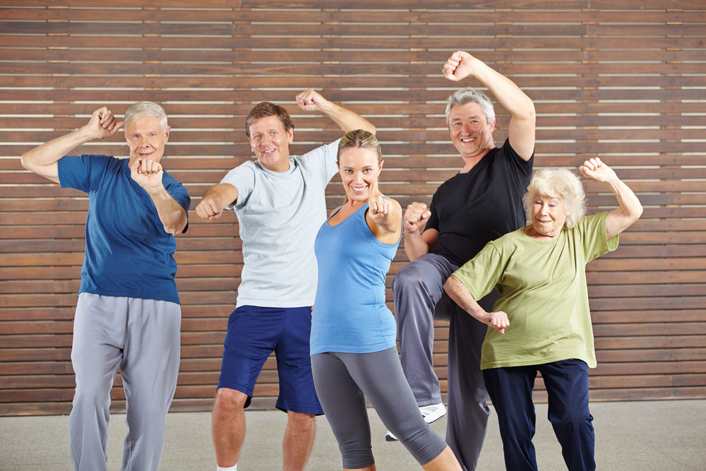 group fitness with seniors