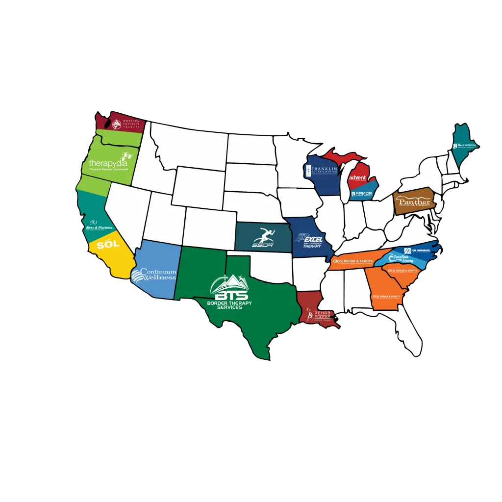 alliance physical therapy partners map